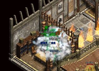 传说中的战士成功地躲过了敌人施放的火环,让法师得以逃脱困境。