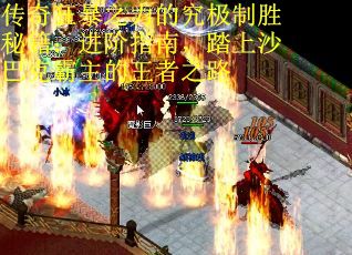 传奇狂暴之力的究极制胜秘籍:进阶指南,踏上沙巴克霸主的王者之路