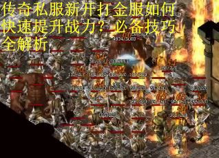 传奇私服新开打金服如何快速提升战力？必备技巧全解析