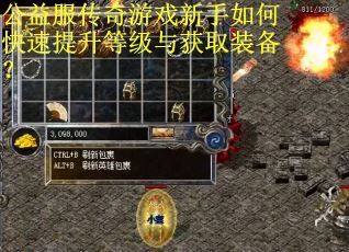 公益服传奇游戏新手如何快速提升等级与获取装备？