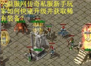 公益服网传奇私服新手玩家如何快速升级并获取稀有装备？