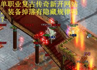 单职业复古传奇新开网站，装备掉落有隐藏规律吗？