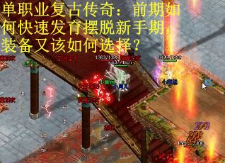 单职业复古传奇：前期如何快速发育摆脱新手期，装备又该如何选择？