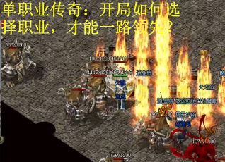 单职业传奇:开局如何选择职业,才能一路领先?