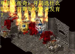 单职业传奇:开局选什么职业,前期如何快速发育?