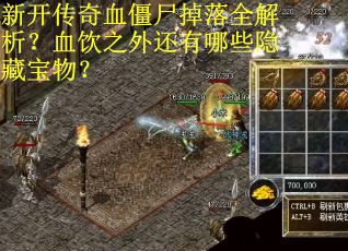 新开传奇血僵尸掉落全解析?血饮之外还有哪些隐藏宝物?